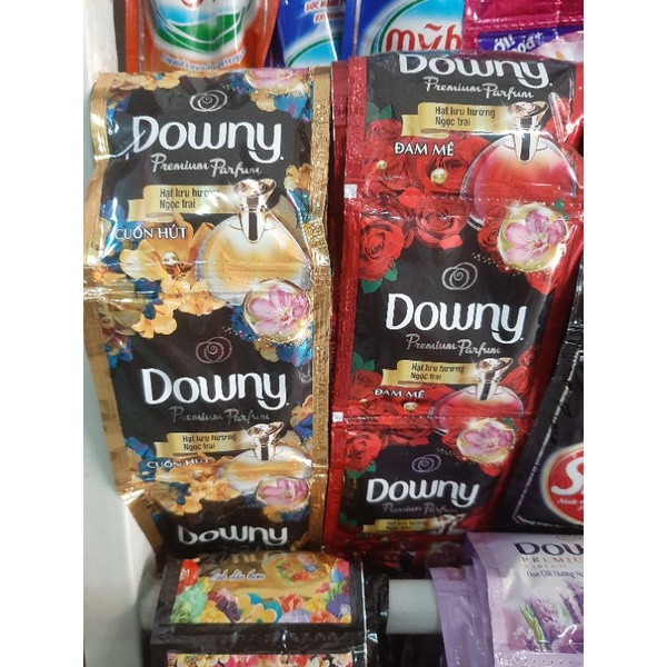 Nước Xả Downy Prenium Lưu Hương Hương Nước Hoa Thơm Lâu Đủ Màu Dây 10 Gói