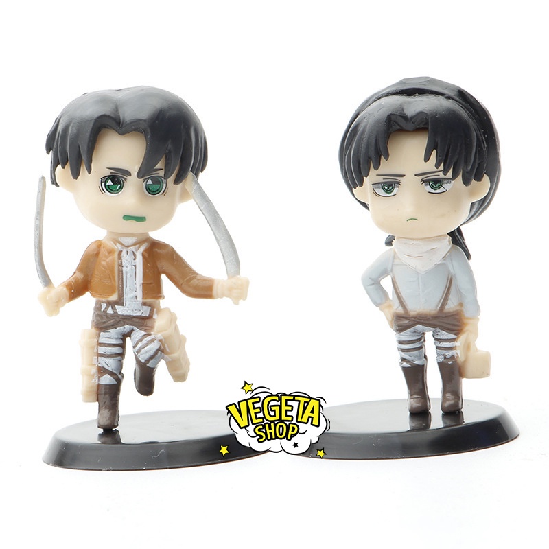 Mô hình Attack On Titan - AOT - Đại chiến Titan - 6 nhân vật Eren Mikasa Armin Sasha Levi Ackerman tự chọn - Cao 7,5cm