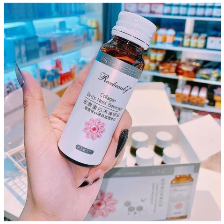 Nước uống Collagen Yến trắng da đẹp da Rosebeauty Collagen Bird’s Nest Beverage