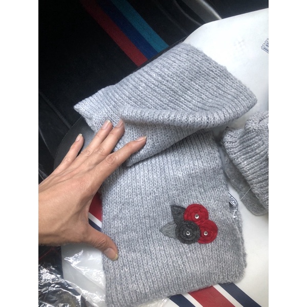 Sét 3 món len mũ, bao tay, khăng quàng cổ Mayoral bé gái 2-4 tuổi