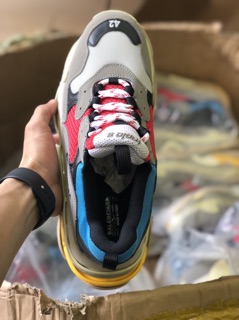 [Ảnh tự chụp] Giầy thể thao sneaker Trips xanh đỏ nam nữ