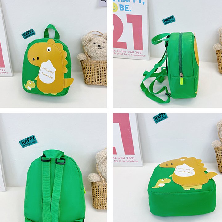 Balo hình khủng long cho bé trai, bé gái đi học mẫu giáo size 24cm BALO-551