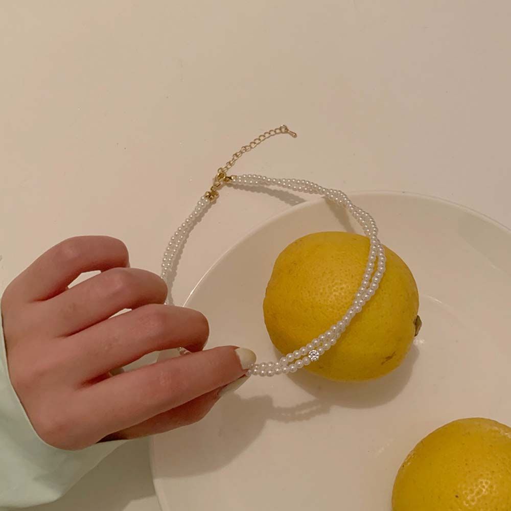 Vòng cổ choker hai tầng dạng xoắn phong cách Hàn Quốc ngọt ngào thời trang cho nữ