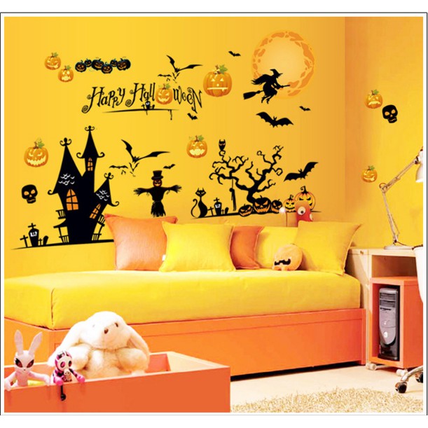 Decal trang trí Lễ Hội Halloween mẫu 02