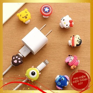 Thú Bảo Vệ Đầu Sạc Siêu Cute Chất Liệu Silicon Mềm