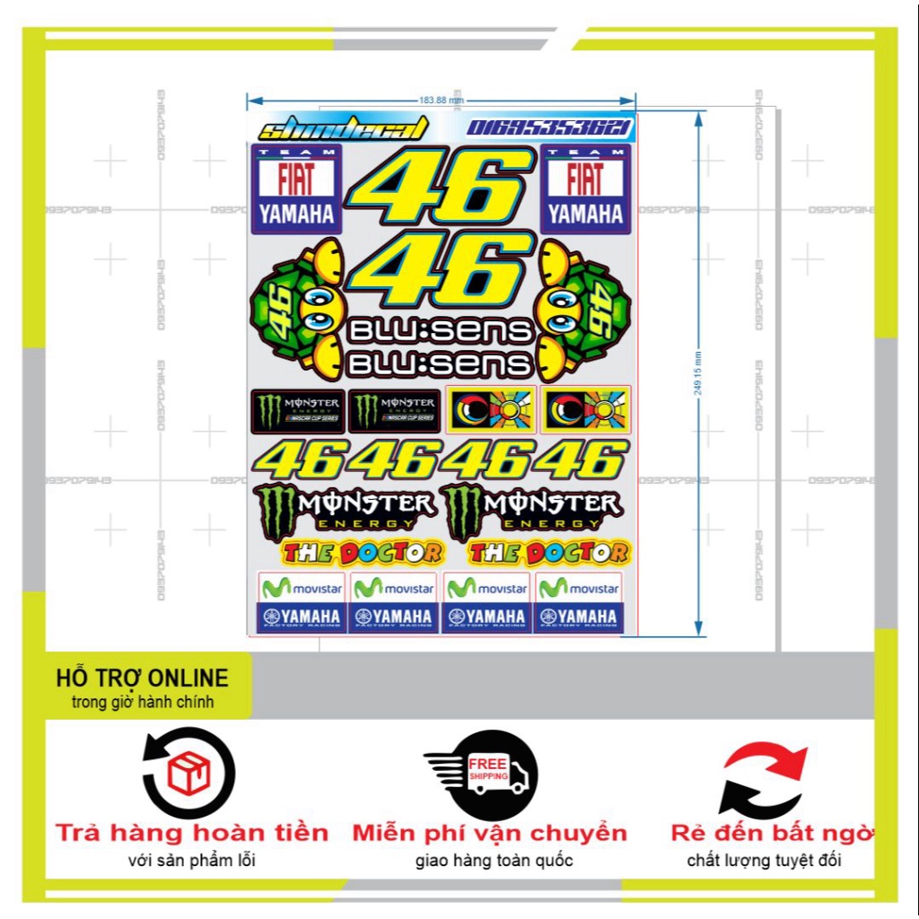 LOGO STICKER CON RÙA 08 - SHINDECAL2