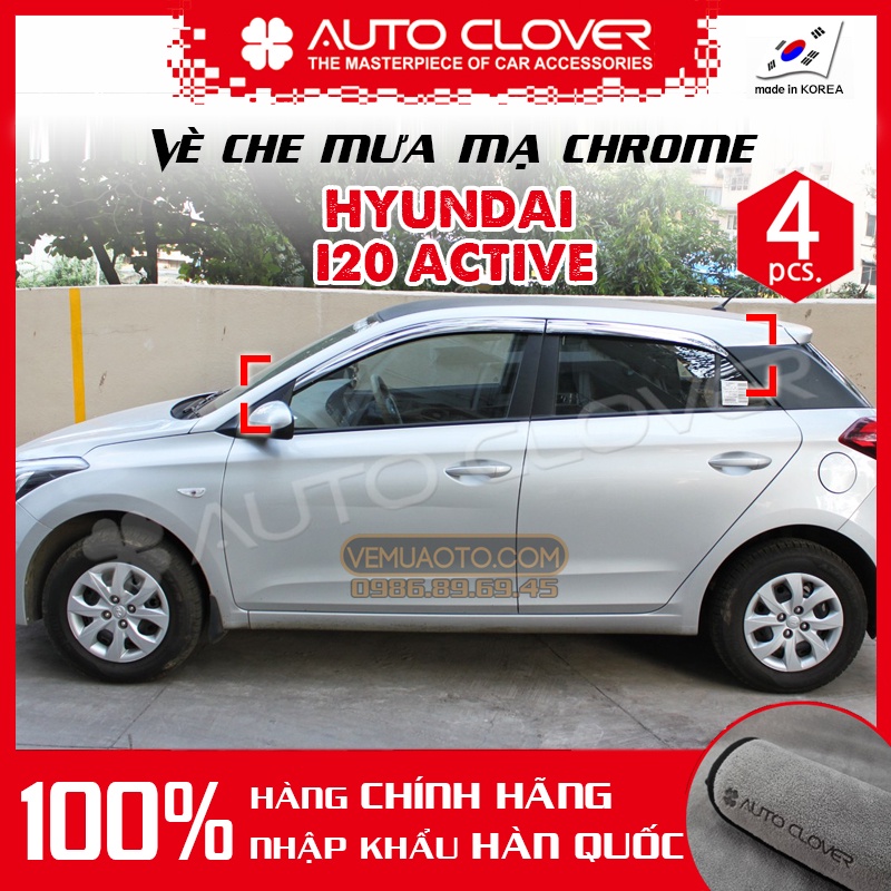 Vè che mưa Hyundai I20 Active đời 2014-2022 - Chính hãng Auto Clover Hàn Quốc