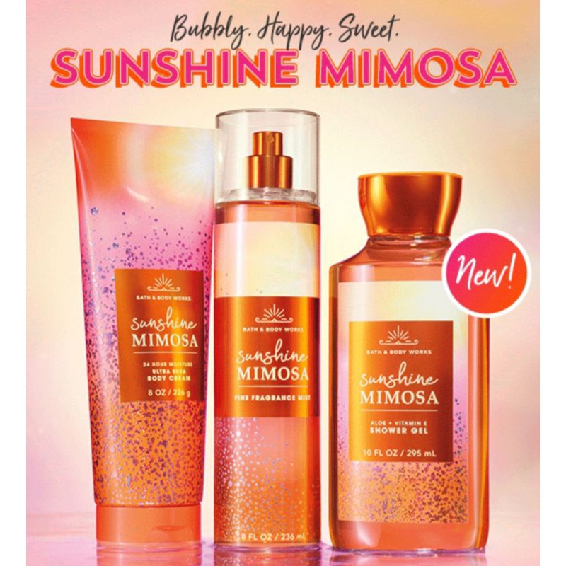 (30ML)XỊT THƠM SUNSHINE MIMOSA BATH AND BODYWORKS