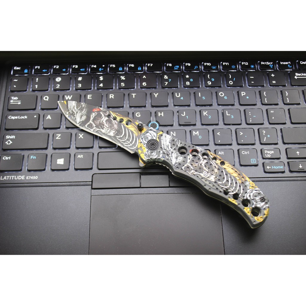 Dao phượt Skull 3D cao cấp siếu sắc nét