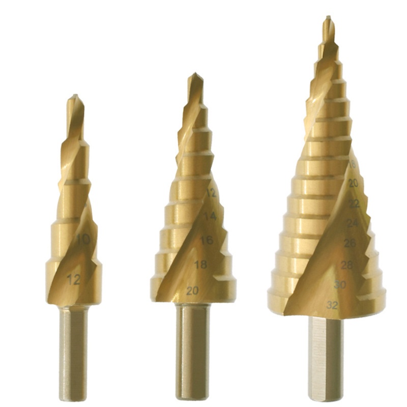 Set 3 Mũi Khoan Hình Tam Giác Nhiều Lỗ Bằng Nhựa / Kim Loại Chuyên Dụng