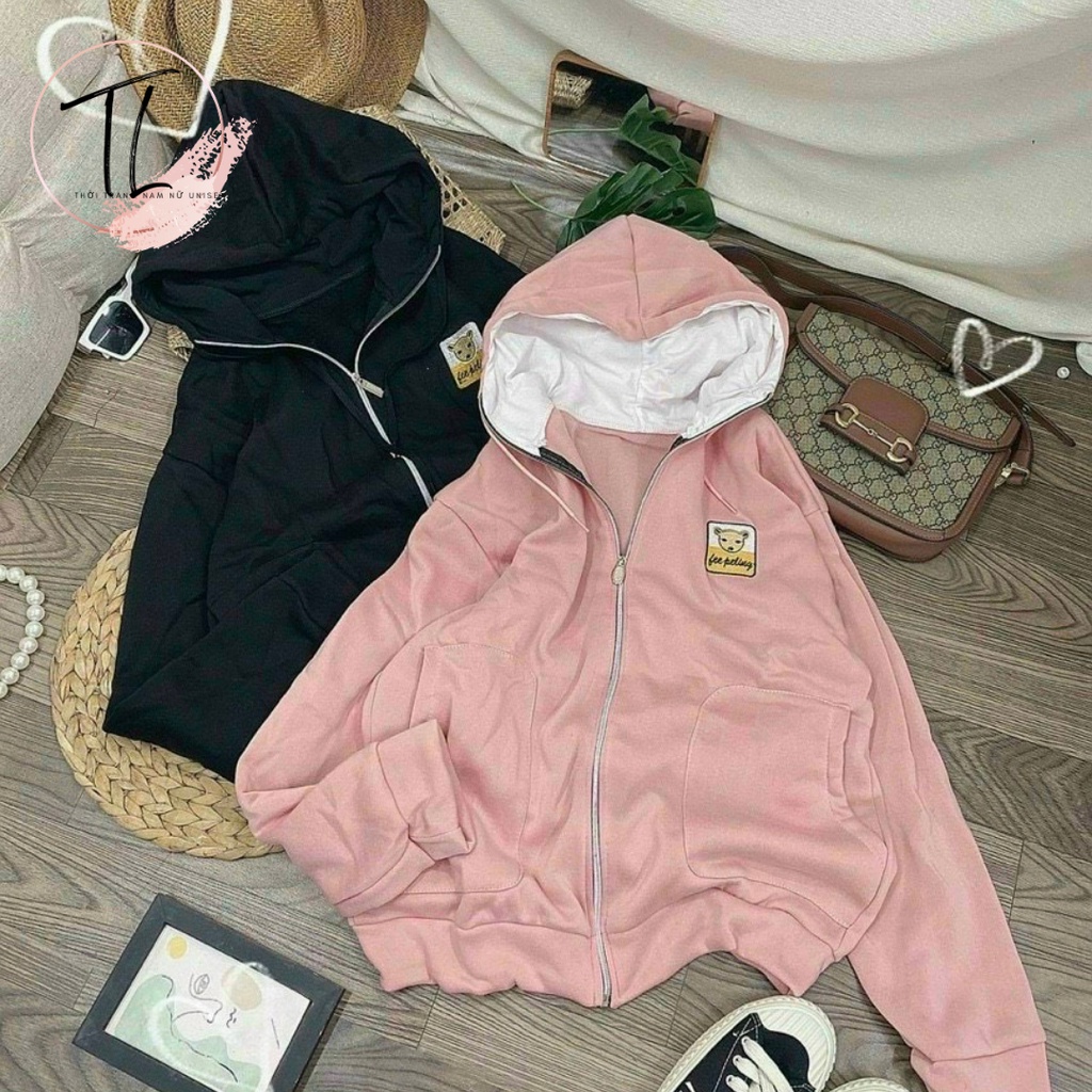 Áo khoác nỉ, áo hoodie nam nữ hình mặt gấu cao cấp, dáng unisex mặc cực đẹp, lên dáng chuẩn form dáng rộng KNN05