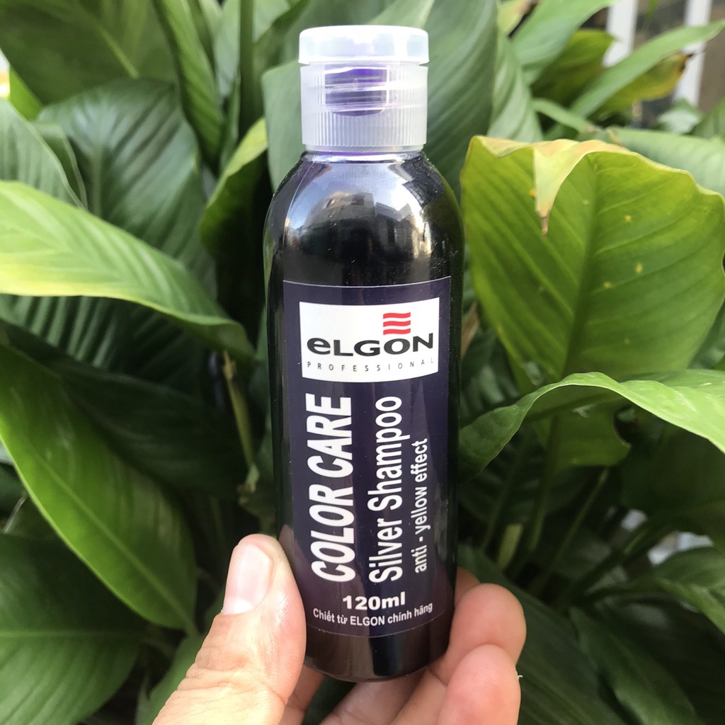 Dầu gội khử vàng dành cho tóc tẩy trắng, tóc bạch kim Silver Shampoo Elgon 300ml