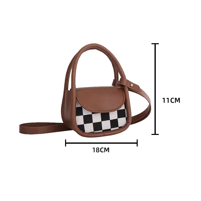 Túi mini đeo chéo nữ đẹp đi chơi cao cấp phong cách thời trang giá rẻ caro , túi túi xách nữ đeo được 2 kiểu M129