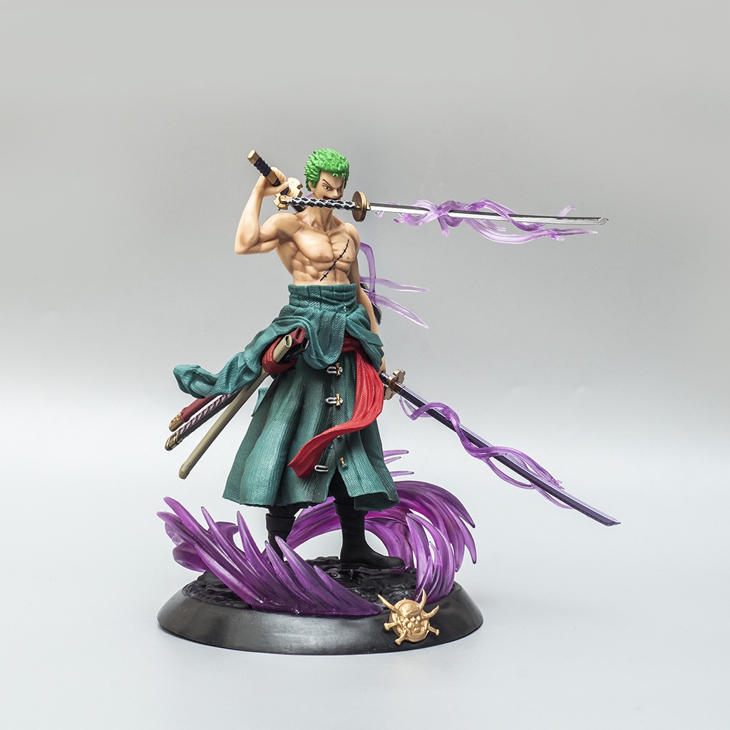 Mô hình One Piece Roronoa Zoro Hắc Kiếm đứng cao 21cm Mô Hình Zoro trang trí One Piece Figure Haki Shop