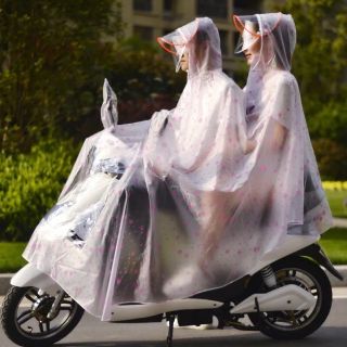 Áo mưa 2 đầu trong suốt