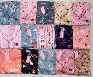 Đồ bộ lụa satin Flamingo (đùi)