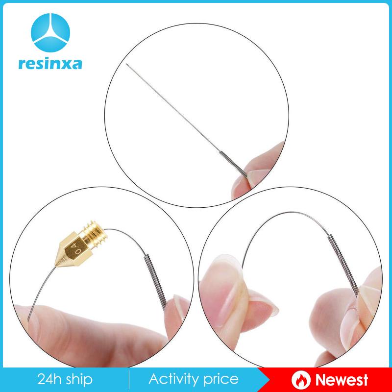 Bộ dụng cụ vệ sinh đầu phun MK8 bằng đồng thau 0.4mm bằng thép không gỉ 0.35mm cho máy in 3D