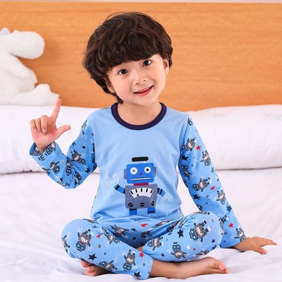 Đồ bộ dài tay cotton xuất hàn cho bé trai | Đồ bộ thu đông bé trai | Chất cotton mềm mịn