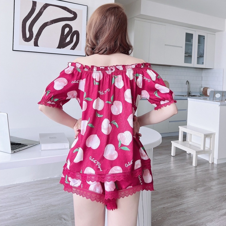 Đồ Mặc Nhà Nữ SOJUN Chất Lụa Xước TC Cổ Tròn Size 40-70Kg