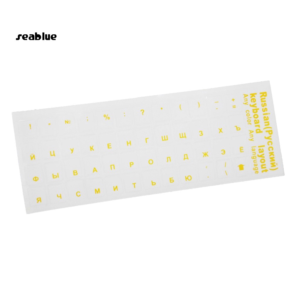 Miếng dán bàn phím có kí tự bảng chữ cái tiếng Nga cho máy tính Laptop | BigBuy360 - bigbuy360.vn