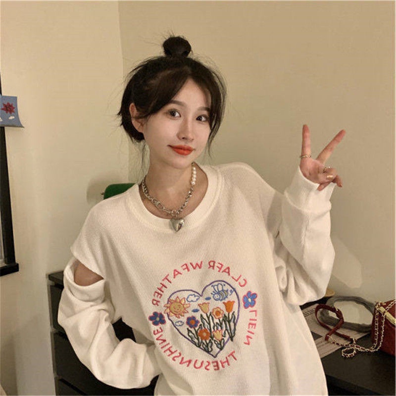 Autumn and winter large size trendy brand zipper sweater autumn long-sleeved top women's Korean version loose coat trendy