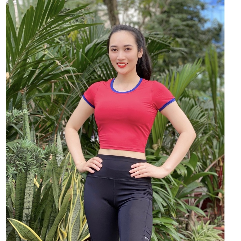 ⭐️ áo crop top nữ gym-yoga ,có lót mút sẵn⭐️