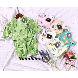 Bộ Yukata dài cho bé trai bé gái hoạt hình hoa quả XHN356