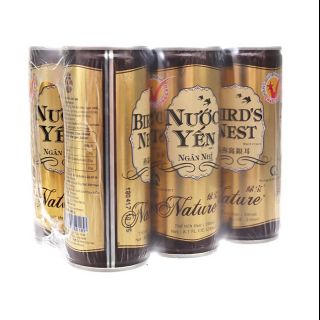 [LOẠI 1- TK MỚI GIẢM 25K NHẬP GTNOV183684] Lốc 6 lon nước Yến Ngân Nhĩ Nature lon 240ml