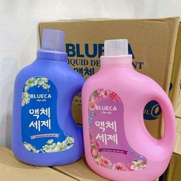 Nước giặt blue can 2 lit dùng cho cả giặt tay và giặt máy