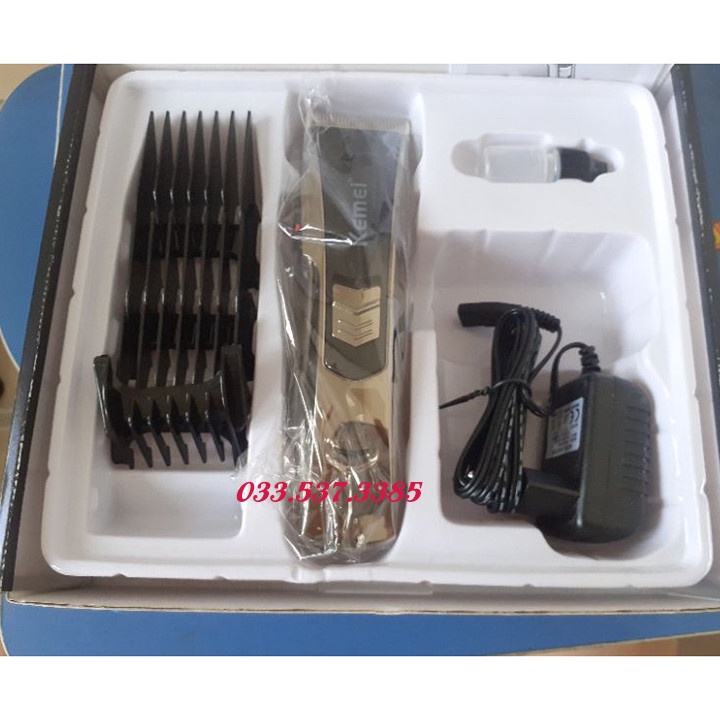 Máy hớt tóc cho bé, tông đơ điện KM 2820 kiểu dáng tay cầm nhỏ gọn công suất 3W