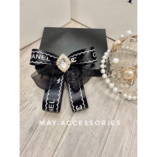 ✅Tag cài áo, nơ cài áo sơ mi thương hiệu chanel nhiều mẫu xinh, phụ kiện nữ