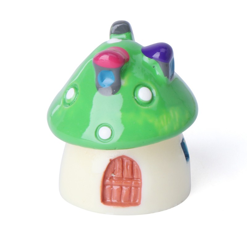 Mô hình ngôi nhà nấm mini bằng nhựa resin trang trí nhà/sân vườn