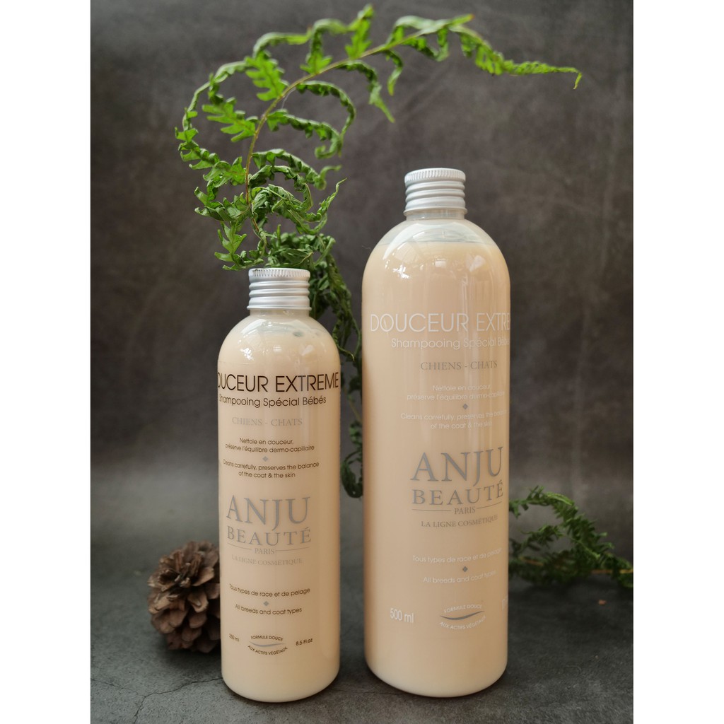 Dầu gội sữa tắm cao cấp dành cho thú cưng Anju Beaute - DOUCEUR EXTREME cho chó mèo con (thảo dược tự nhiên)