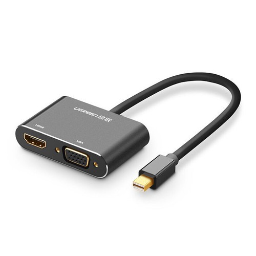 Cáp Chuyển Mini Displayport Sang VGA Và HDMI UGREEN 20422 - Thunderbolt To VGA và HDMI - Hàng Chính Hãng - 20422