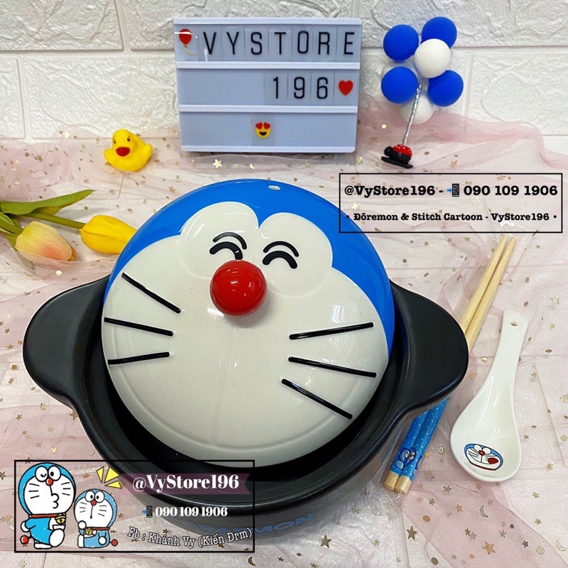 NỒI SỨ ĐÔREMON CAO CẤP HÀNG CHUẨN STORE ĐÔRAEMON