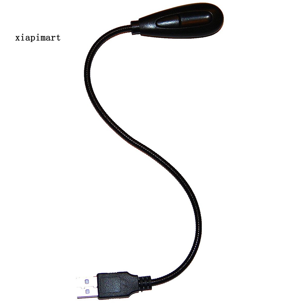 Đèn đọc sách 2 bóng LED cổ ngỗng cổng USB có công tắc Bật/Tắt
