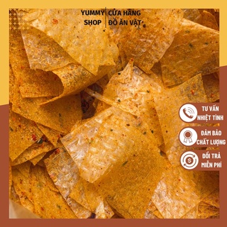 1 KG BÁNH TRÁNG TRỘN THẬP CẨM MIẾNG VUÔNG mix PHÔ MAI Long An VSATTP