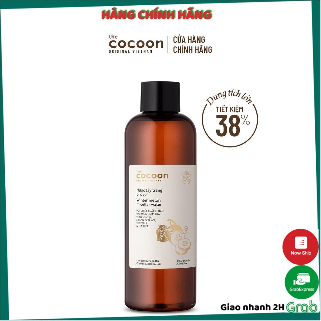 Bigsize - Nước tẩy trang bí đao Cocoon tẩy sạch makeup &amp; giảm dầu 500ml