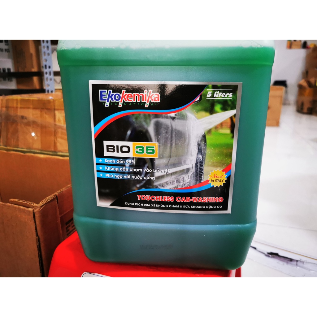 Dung Dịch Rửa Xe Không Chạm BIO 35 Ekokemika 5L Tặng Khăn Kèm Bao Tay