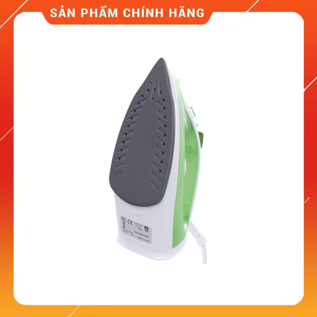 [ELHAB4 giảm tối đa 500K] Bàn ủi hơi nước gia đình Philips GC1426 xanh lá hãng phân phối