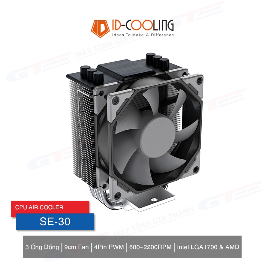 Tản Nhiệt CPU ID-Cooling SE-30 Hỗ Trợ LGA1700 New BH 24T