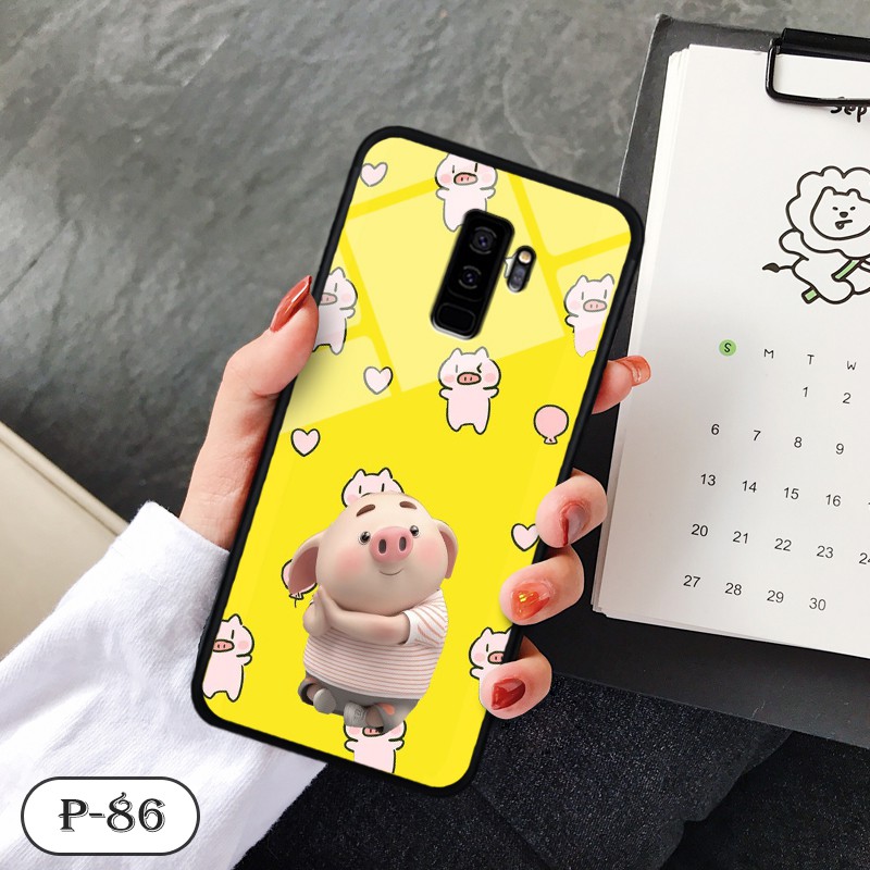 Ốp lưng kính 3D Samsung Galaxy S9 Plus- hình cute