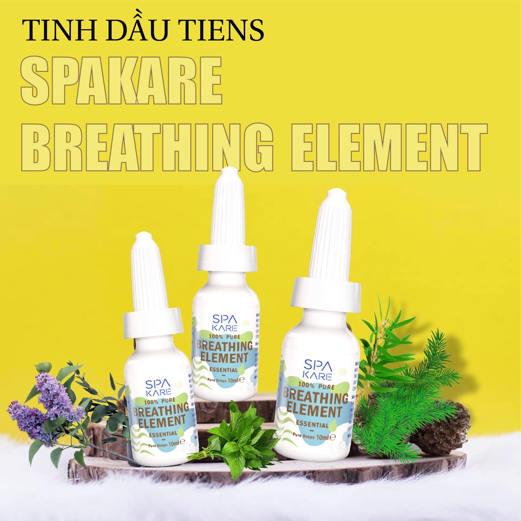 Tinh dầu Spakare Breathing Element Tiens Thiên Sư hộp 10ml