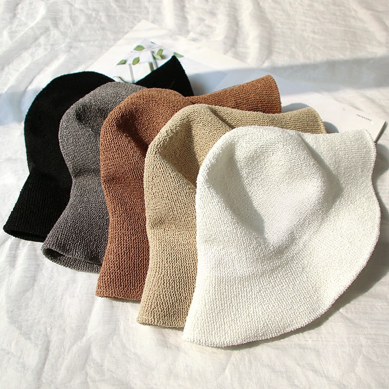 Nón Tai Bèo Vải Cotton Lanh Màu Sắc Đơn Giản Gấp Gọn Tiện Dụng Thời Trang Phong Cách Hàn Quốc Cho Nữ