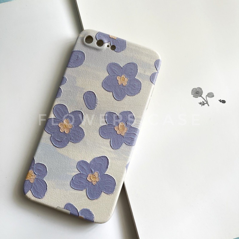 Ốp Lưng Iphone Hoa tím mộng mơ 7/7plus/8/8plus/x/xr/xsm/11/12/pro/max