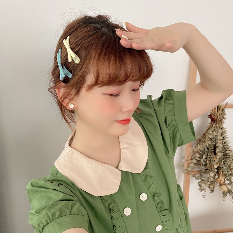 Kẹp Tóc Màu Sắc Ngọt Ngào Phong Cách Hàn Quốc Thời Trang Cho Nữ