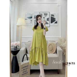 ⚡️bán sỉ⚡️đầm suông đuôi cá màu xanh cốm