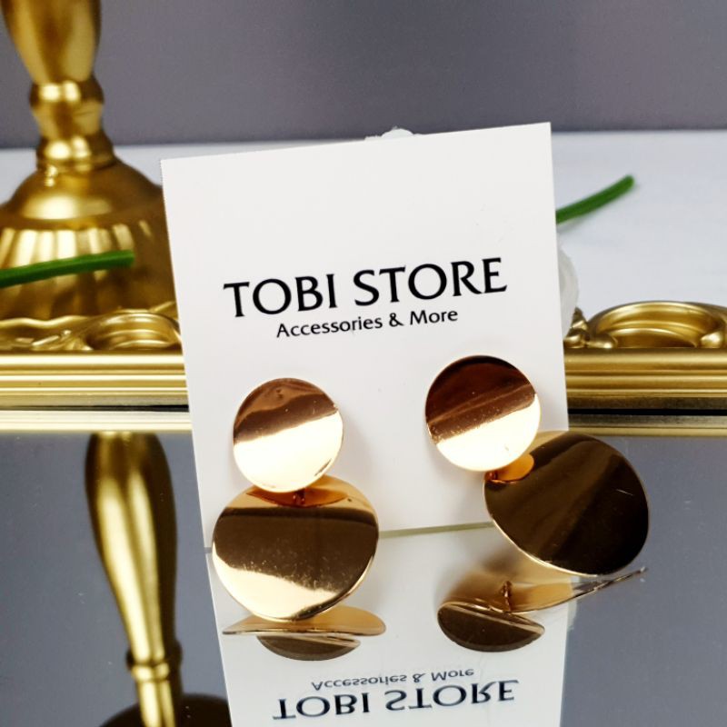 Bông tai nữ hình học bản to phong cách cá tính trẻ trung TB291 TOBI STORE