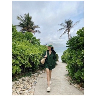 (SHOP BIGSIZE nữ 50kg đến 90kg) set áo sơ mi thời trang nữ bigsize