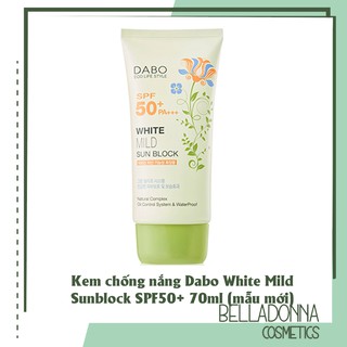 Kem chống nắng DABO White Mild Sunblock SPF50+ 70ml (mẫu mới)